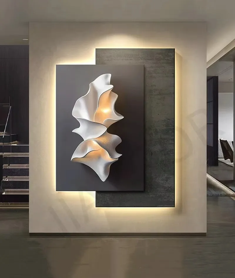 

Dimmable Modern LED Wall Lights for Bedroom & Hallway - Energy Saving Super Bright Indoor Lighting, Gold/Black Frame