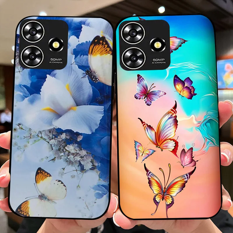 Case For ZTE Blade V50 Smart Phone Case Animal Cover For ZTE V50 Design 4G Coque For ZTE Axon 50 Lite Soft Silicon Bumper Fundas