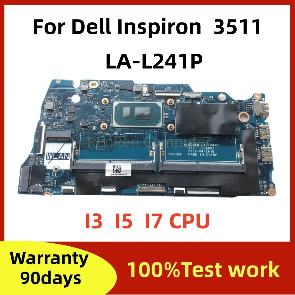 Gdm50 LA-L241P-ラップトップ用マザーボード,dell,inspiron15,3511