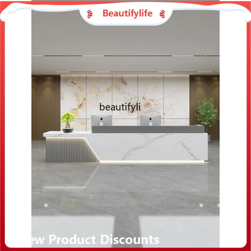 A4567 Company hotel lobby reception desk simple paint beauty salon bar checkout page