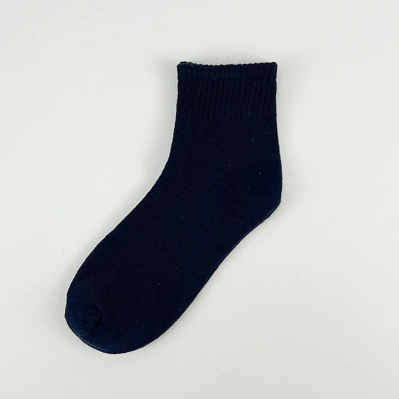 5 Pairs Quality Men Socks Soild Color Middle Tube Socks Casual Simple Men and Women Hingh Elastic Force Men Sport Socks