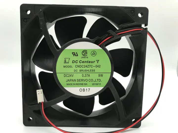 

Servo CNDC24Z7C-042 DC 24V 0.37A 9W 120x120x38mm 2-Wire Server Cooling Fan