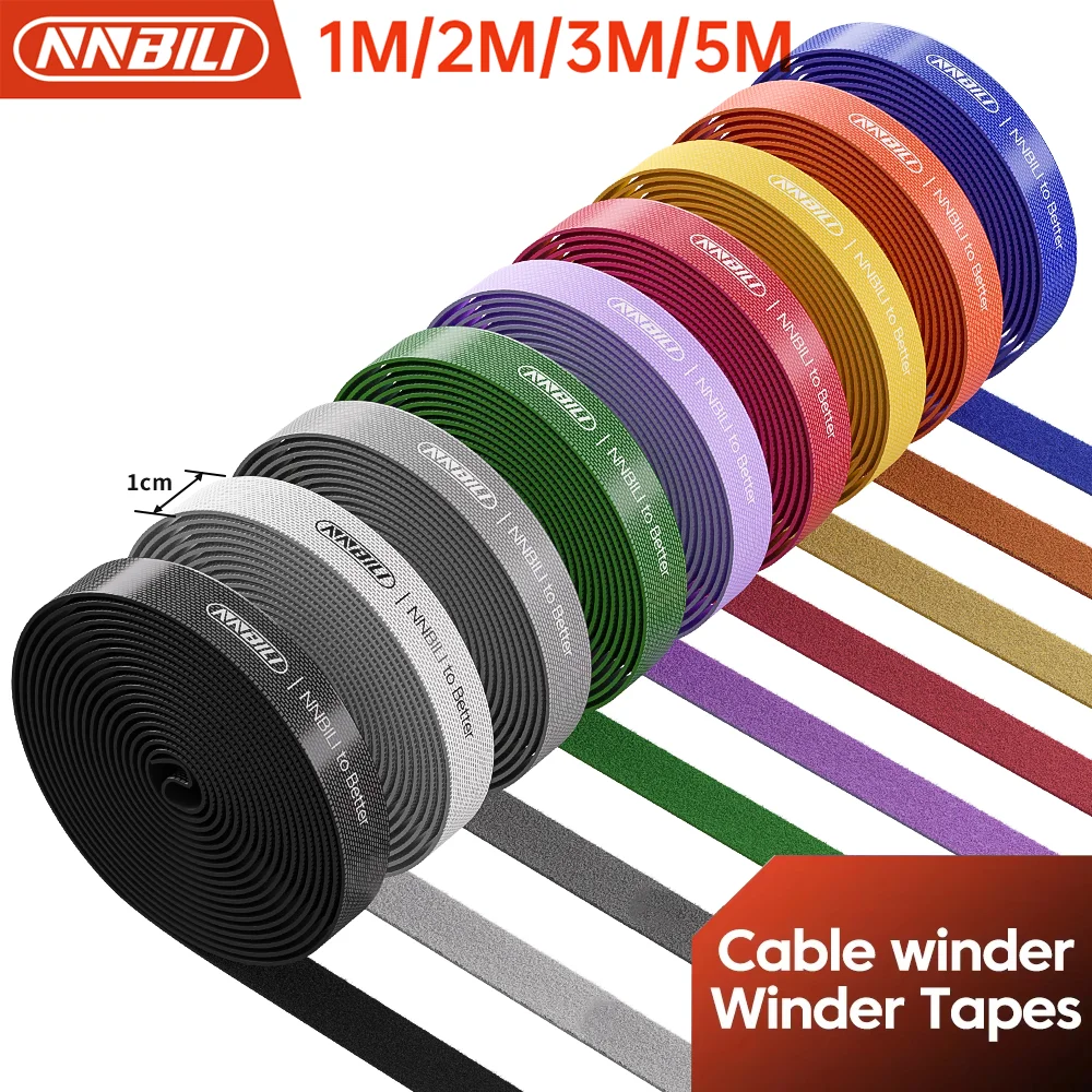 NNBILI 1/5M Cable Organizer Cable Management Wire Winder Tape Earphone Cord Management Ties Protector For Samsung iPhone Xiaomi