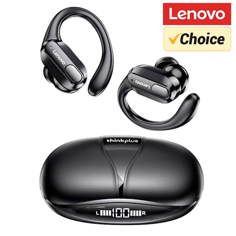 Auricolari wireless originali Lenovo XT80 Bluetooth V5.3 Cuffie con gancio per l\'orecchio Cuffie sportive TWS Suono HiFi con microfono Auricolari da