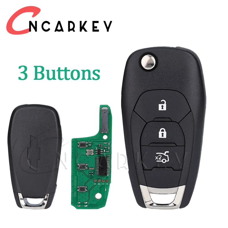 Car Key Remote Control For Chevrolet Cruz 2015 Trax Sonic Spark 2021 Onix RS Aftermarket Filp 433.92 FSK 4A Chip 2/3 Buttons