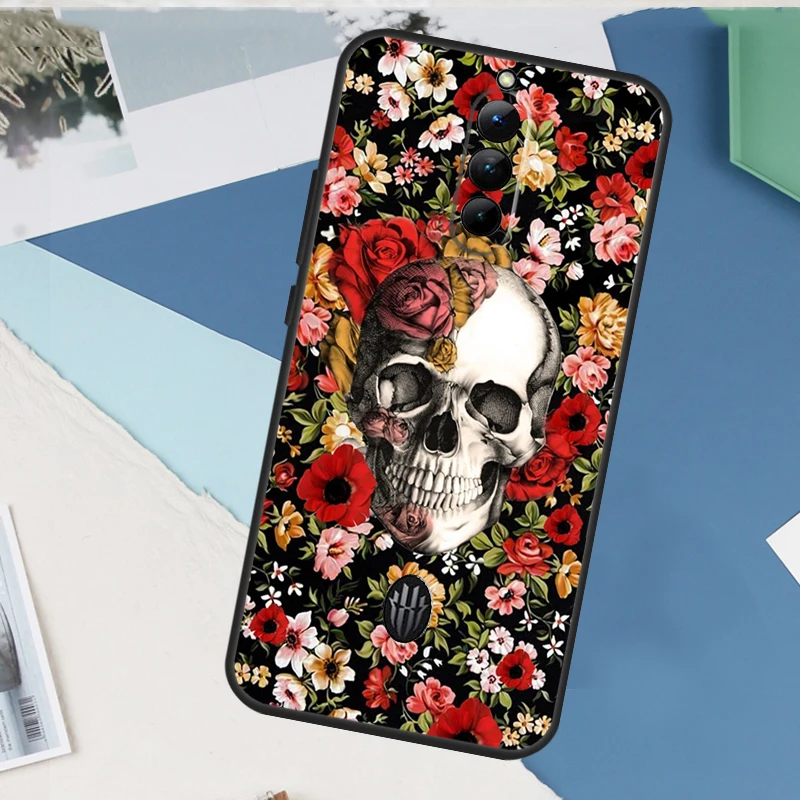 Horror Skull Gothic Case For ZTE Nubia Red Magic 8 9 8S 9S 10S Pro Plus 10 Air 6 7 7S RedMagic 11 Pro Plus Cover - view 4