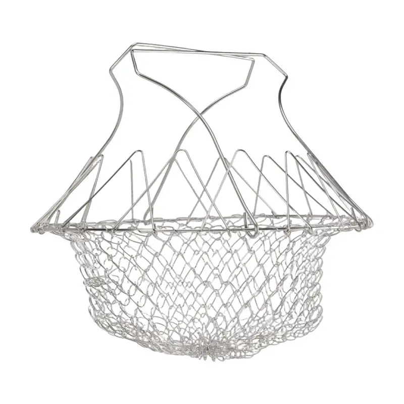 ABXF-Fruit Vegetable Basket Kitchen Multi-Function Poaching Boiling Deep Frying Basket