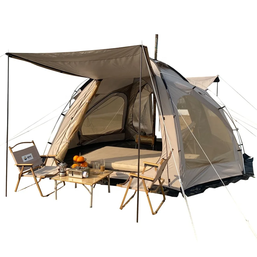 

Tom AutoWholesale Large Outdoor 8 Person Geodesic Tent Camping Glamping Waterproof Dome Tent Ball Tent