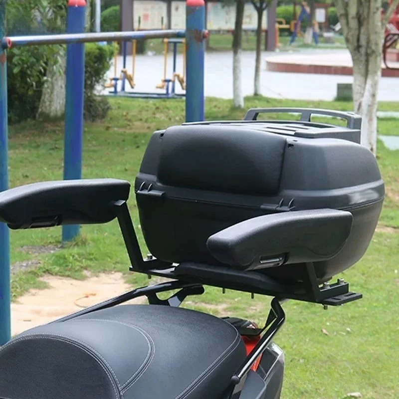 Motorcycle rear seat armrest foldable children's universal tension electric modification accessories
