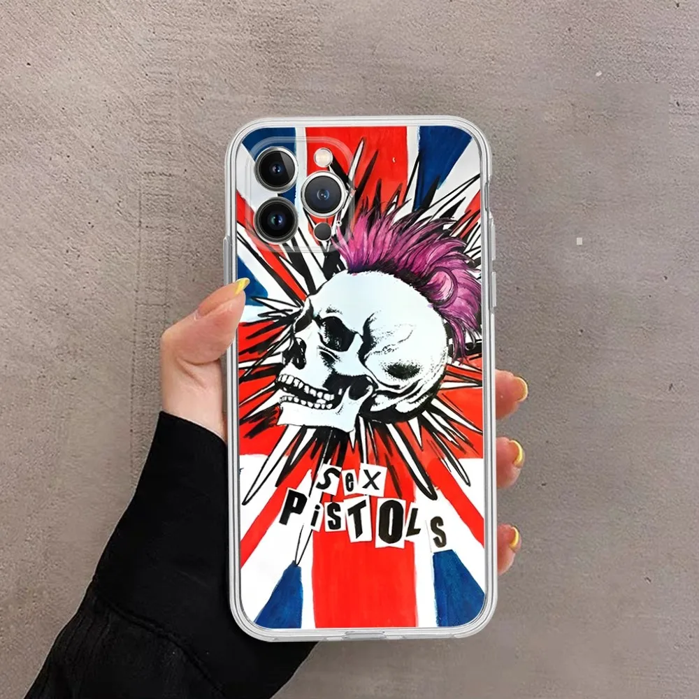 Punk Rock Phone Case For iPhone 14 11 12 13 Mini Pro XS Max Cover 6 7 8 Plus X XR SE 2020 Funda Shell