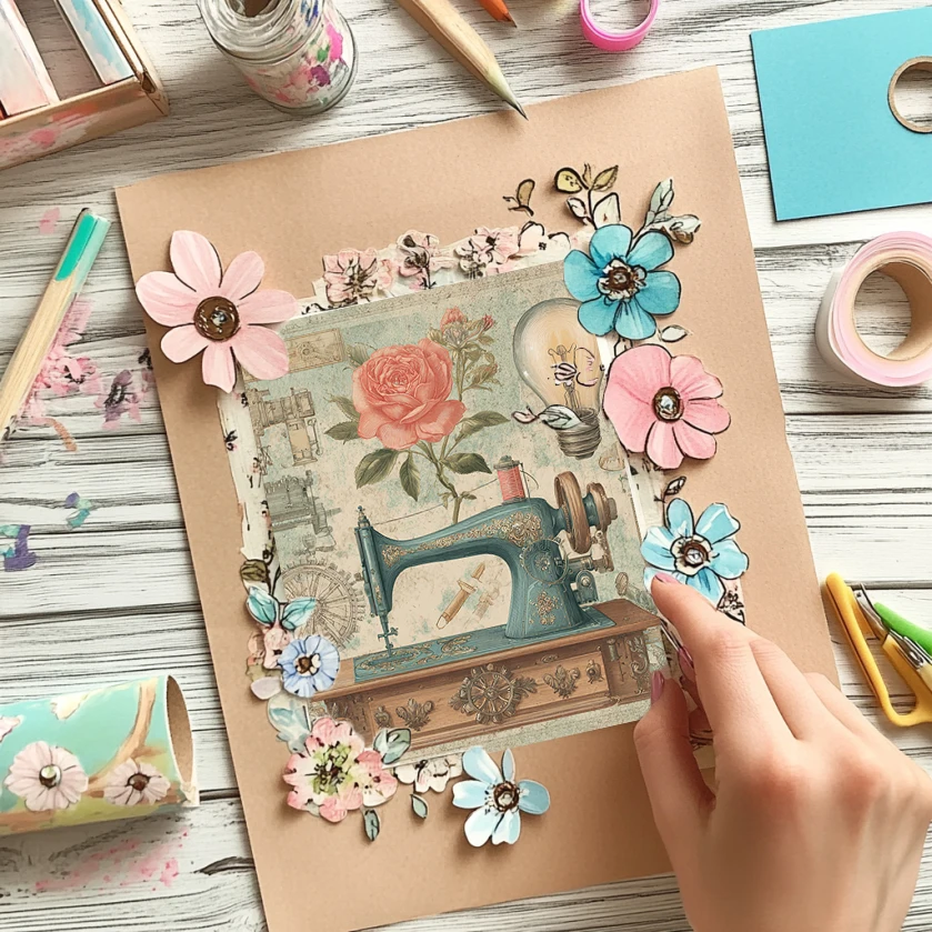 36 Lembar Kertas Scrapbook 6x6: Gambar Miniatur Dunia – Kerajinan Scrapbooking, Origami & Jurnal Petualangan Mini