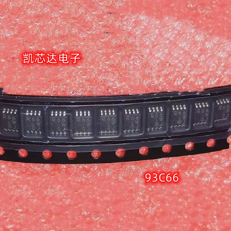 10pcs/Lot C66 R66 93C66 MSOP8 EEPROM Chip For New Type For Hyundai For Kia For Ford For Toyota Dashboard