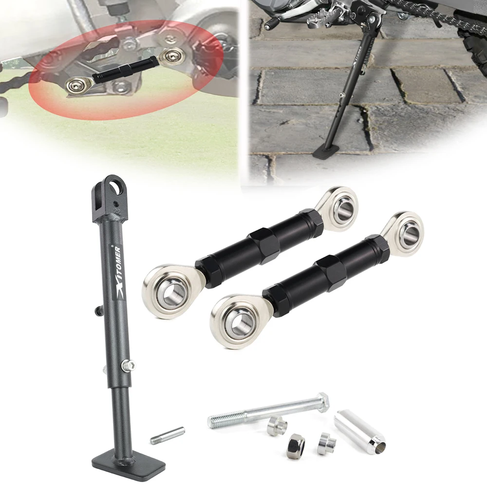 

Fit For Kawasaki KLX230 2021 2022 2023 2024 KLX 230 Motorcycle Adjustable Kickstand Side Stand & Rear Lowering Links