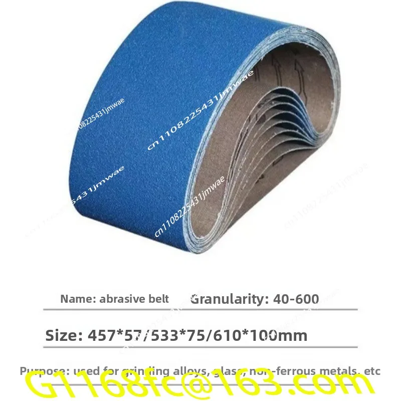 50PCS Stainless Steel Belt Blue Sand 610 * 100 Small Belt Beveling Machine