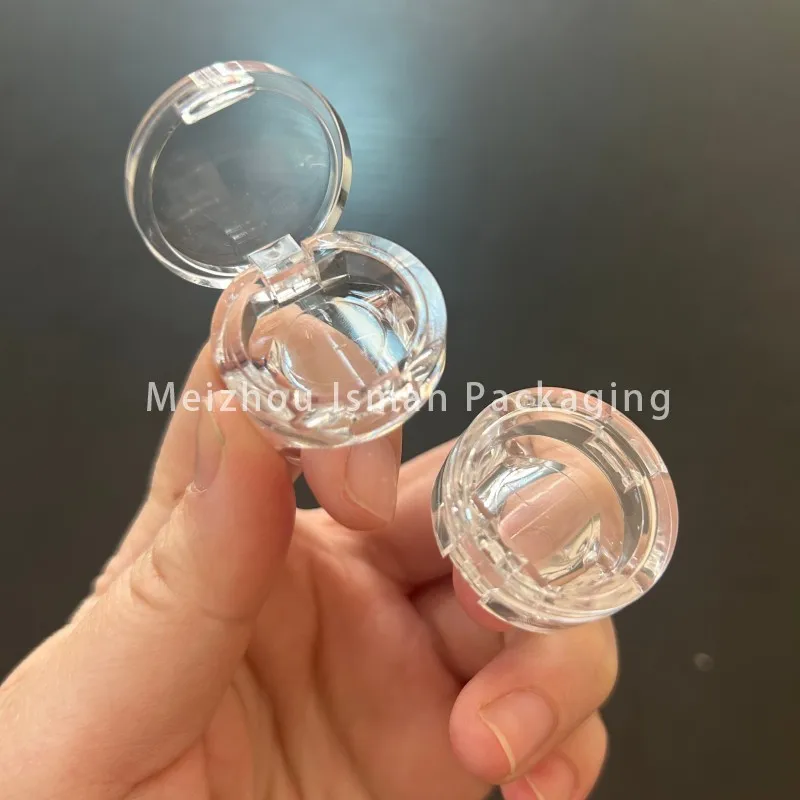 

50Pcs Clear Empty Ring Shape Lipstick Case Lip Gloss Container On Finger Which Could Fill Lipstick Blusher Eyeshadow Inside 3g