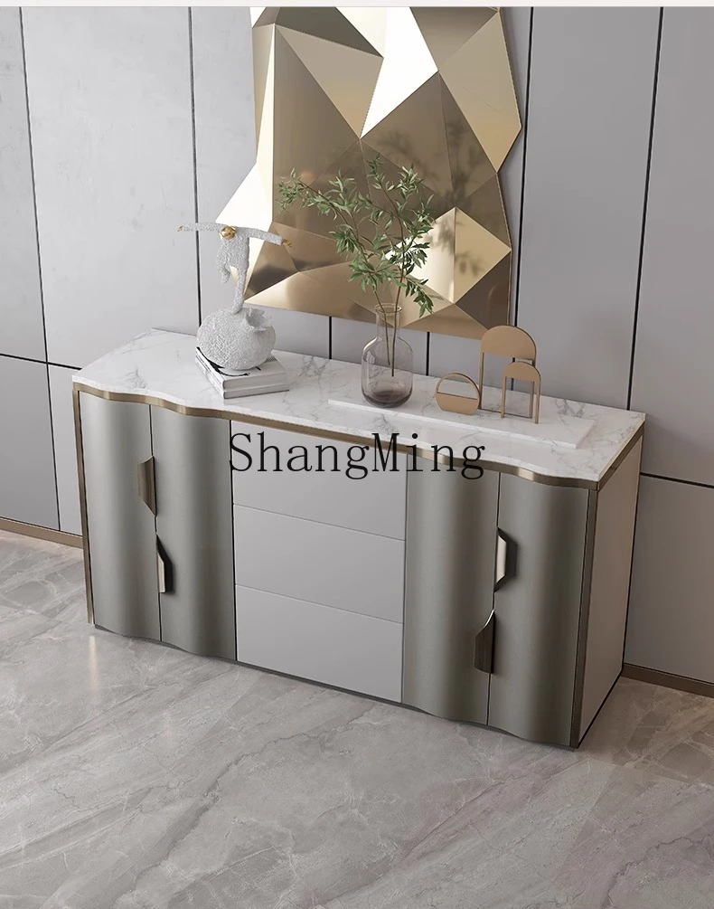 ZYYnew خزانة غامضة منزلية فاخرة وخفيفة الوزن وحديثة وبسيطة لغرفة المعيشة وغرفة الطعام وديكور جانبي وخزانة جانبية للحائط #2