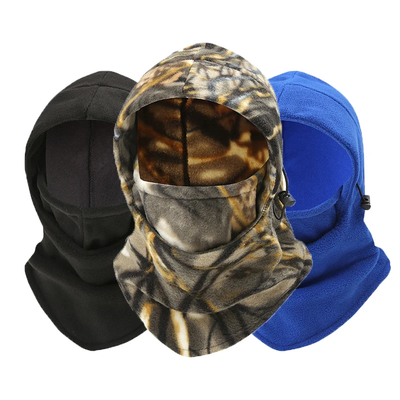 Winter Autumn Warm Fleece Hat Men Women Outdoor Windproof Hiking Fishing Cycling Cap Balaclava