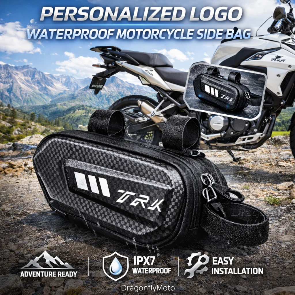 

For Benelli TRK 502X TRK 502X Leoncino 500 BJ500 Motorcycle Side Bag Personalized Logo Waterproof Hard Shell Saddlebag