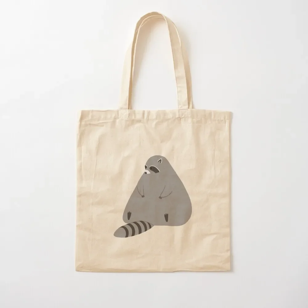 Chubby Melting Raccoon Sitting Tote Bag bags for women hand bag shopping trolley bag