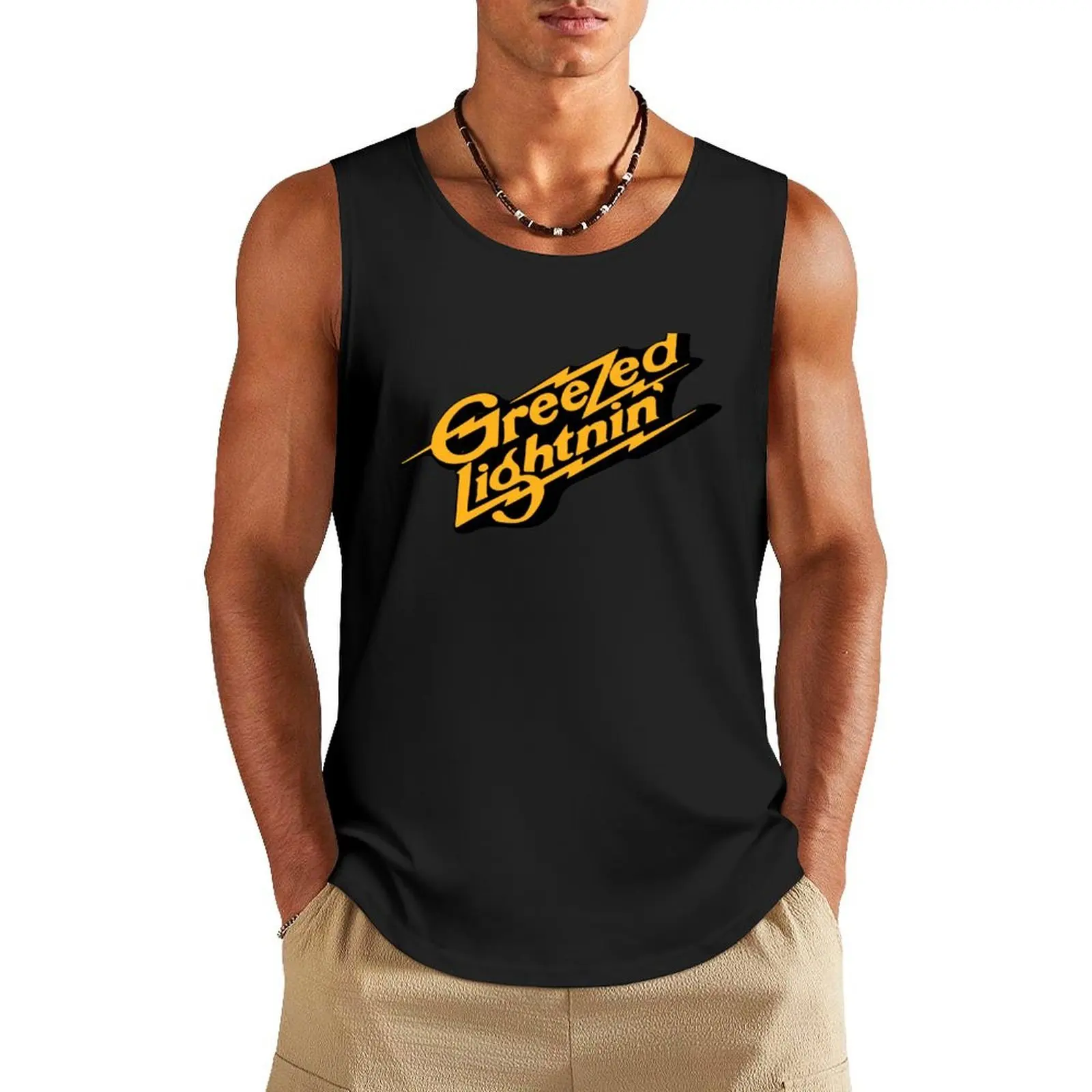 

Greezed Lightnin Tank Top men clothings bodybuilding sleeveless