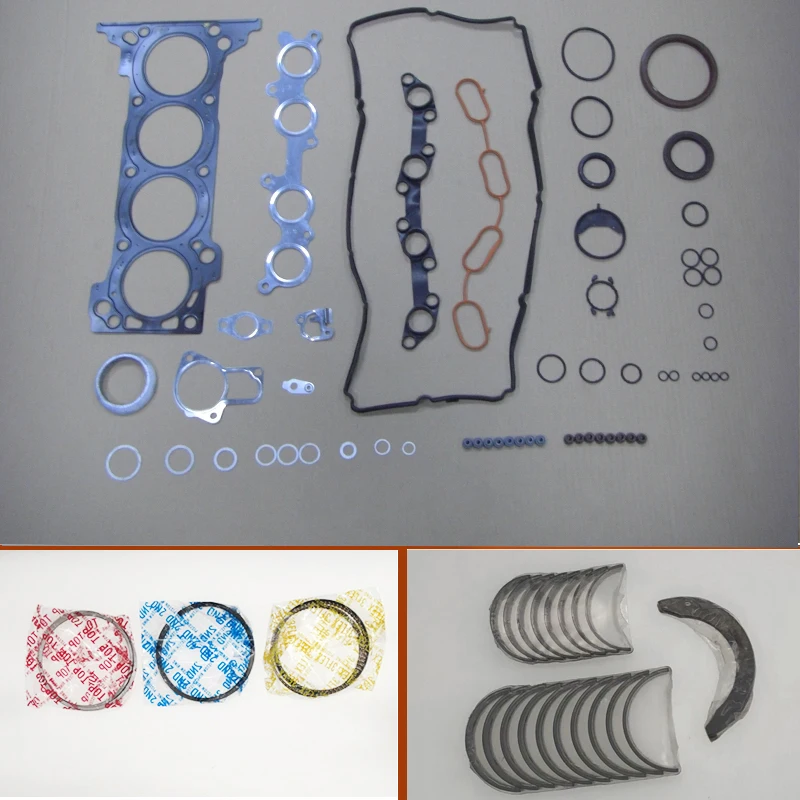 1TR 1TRFE  Engine complete Full gasket set kit crankshaft connecting rod bearing piston ring for Toyota Hilux/Innova 1988cc 2.0L