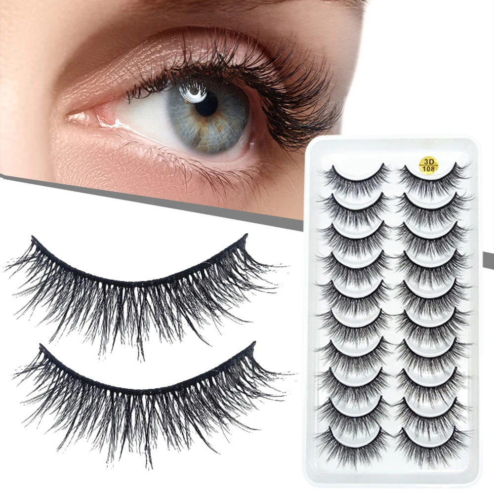 Faux cils 3D, volume optique long