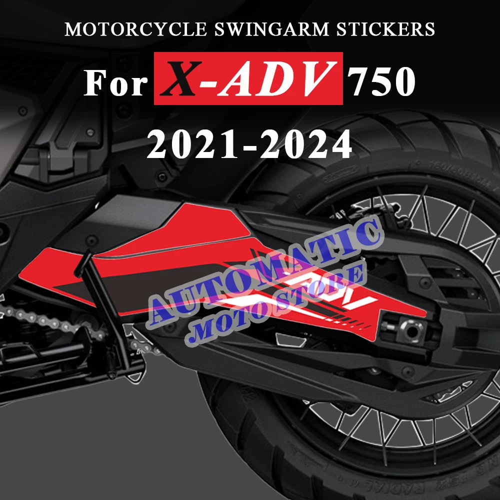 For Honda X-ADV 750 X ADV XADV750 2021 2022 2023 2024 PVC Motorcycle Swingarm Stickers Waterproof Protective Decals Accessories