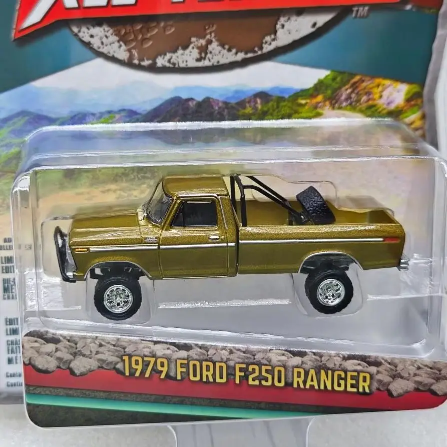 

1:64 All Terrain Series 16-1979 Ford F250 Ranger Лифтная расширенная модель автомобиля Коллекционные предметы