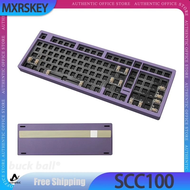 Mxrskey Scc100 Mechanical Keyboard Kit 3Mode 2.4G Bluetooth Wireless Keyboard Kit RGB Customization Gaming Keyboard Kits Gifts