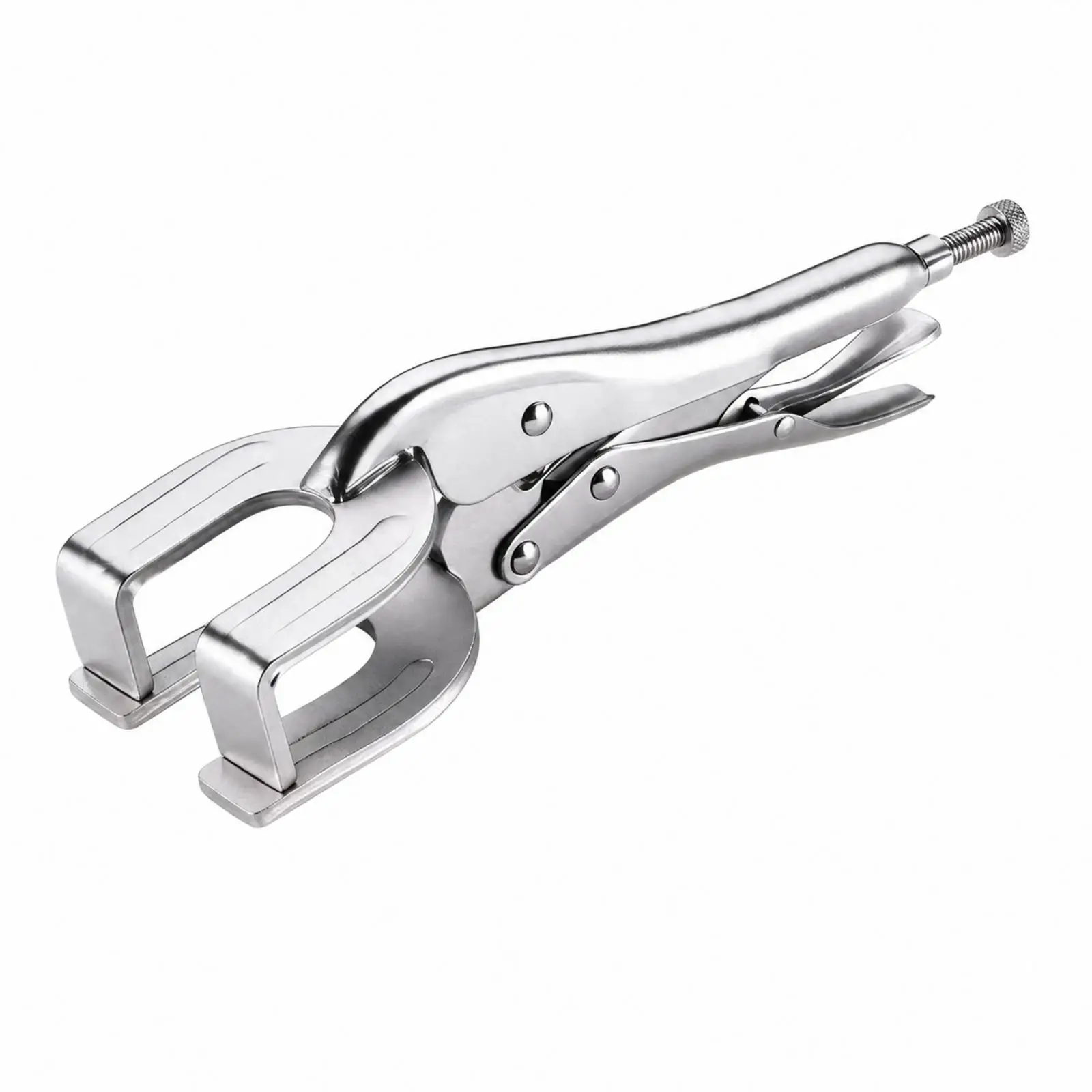 Adjustable Welding Pliers Locking Clamp Heavy Duty Metal Curved Jaw Tool for Joining Repair and Industrial Projects