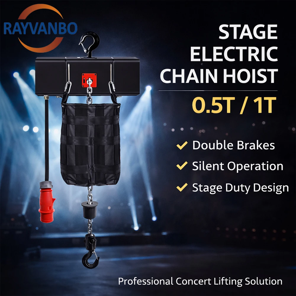 New Design Stage Truss Electric Chain Motor Hoist 500kg 700kg 1000kg 2000kg Load Capacity 380V for Sale