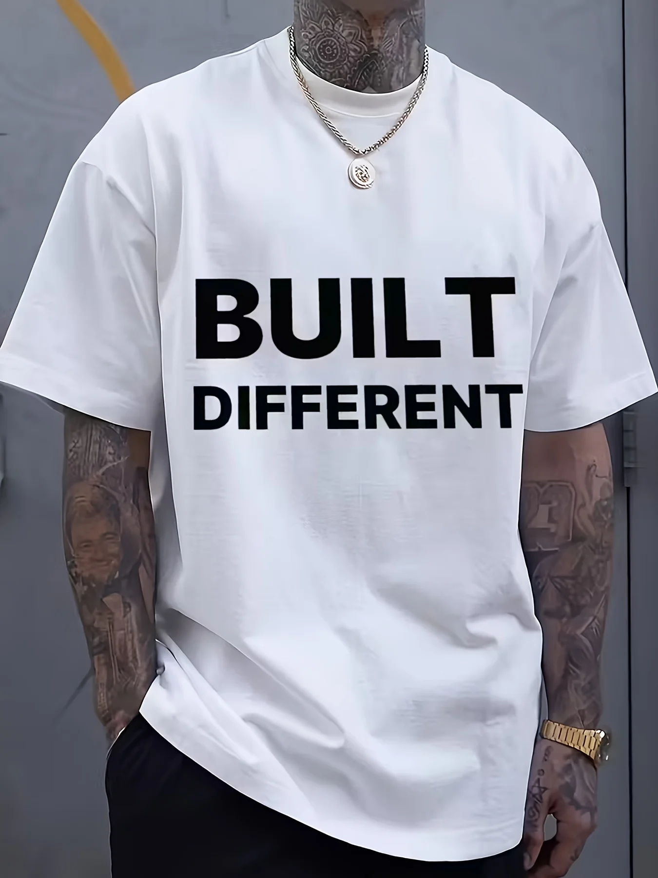 Men'S Loose T-Shirt 100% Cotton Casual T-Shirt for Men |   Unique Casual Wear, Soft and Breathable, Casual Sports Shirt, All Sizes Available, Urban Fashion, Crew Neck, Geometric-pattern, Short Sleeve, Slight Stretch Fabric, Royal Blue