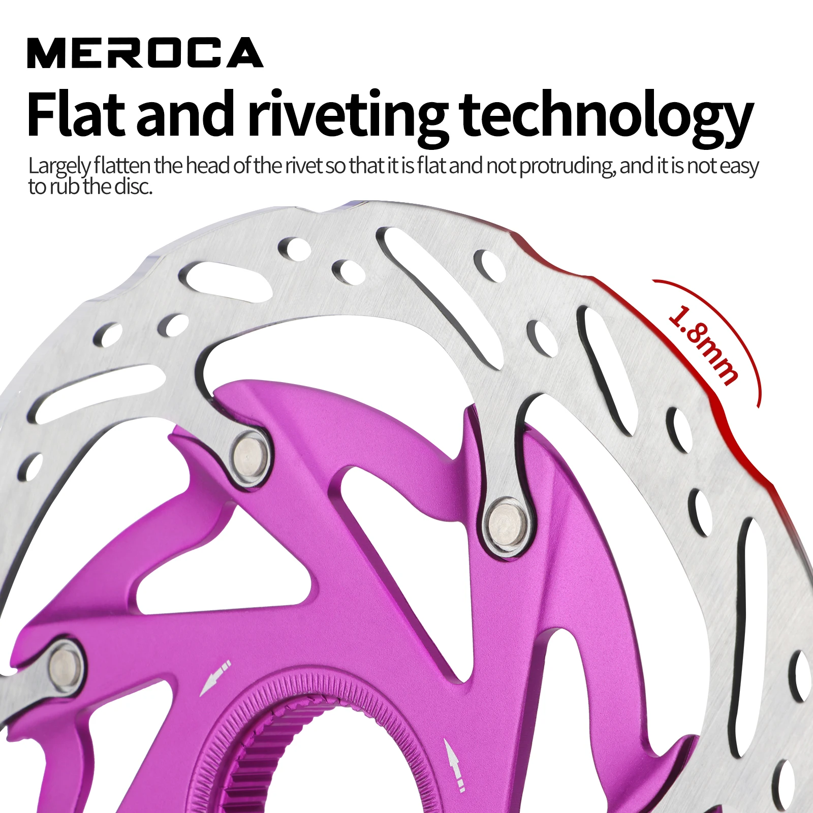 MEROCA Bicycle Center Lock Rotor 140mm160mm hollow heat dissipation wind breaking For Road Mountain Bike Rotors