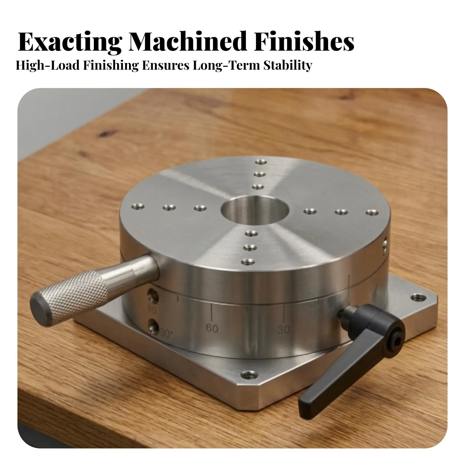 Manual Rotary Indexing Table Precision Manual Rotary Stage Steel for Test Setups