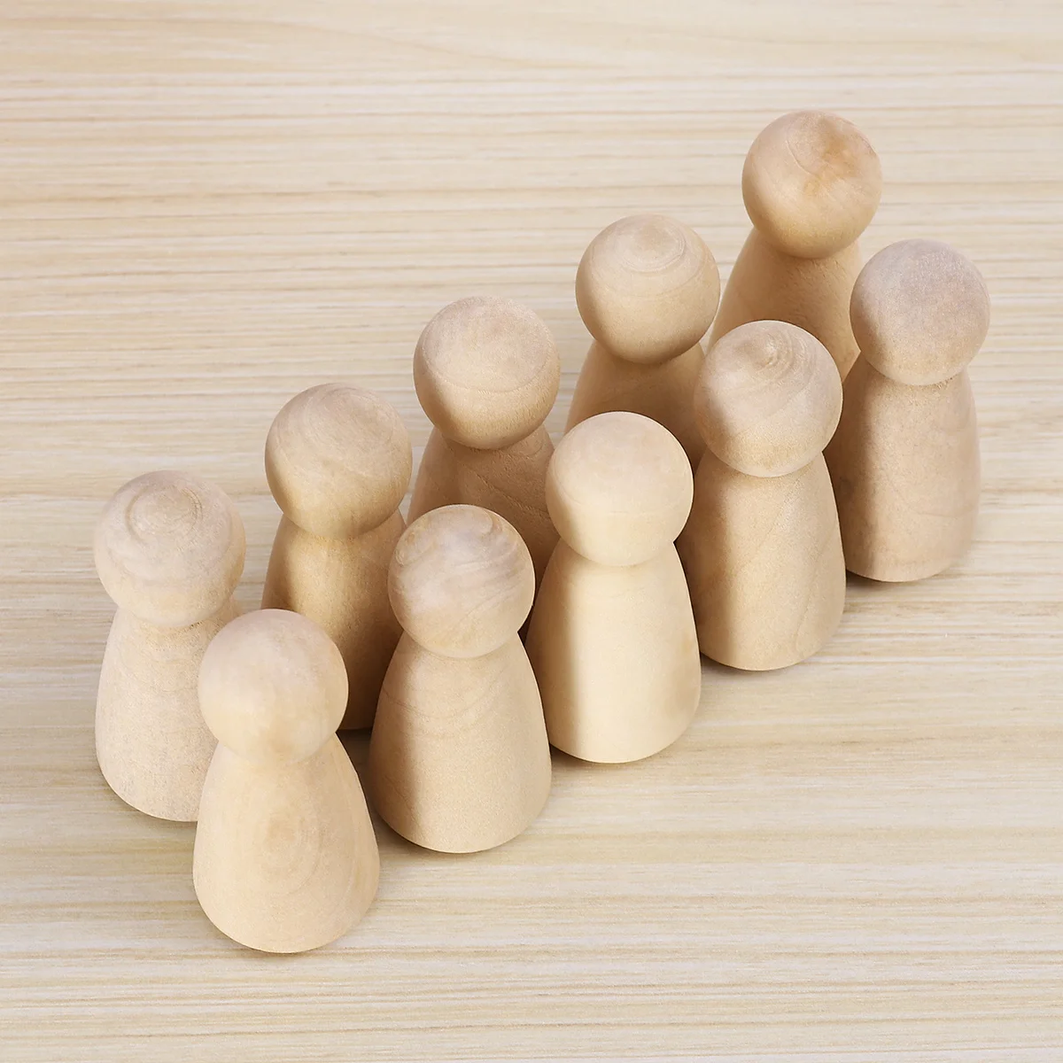 

10Pcs Wooden Peg Angels DIY Blank Cake Topper Wedding Party Decoration Christmas Cake Ornament Handmade Keepsake Gift Display