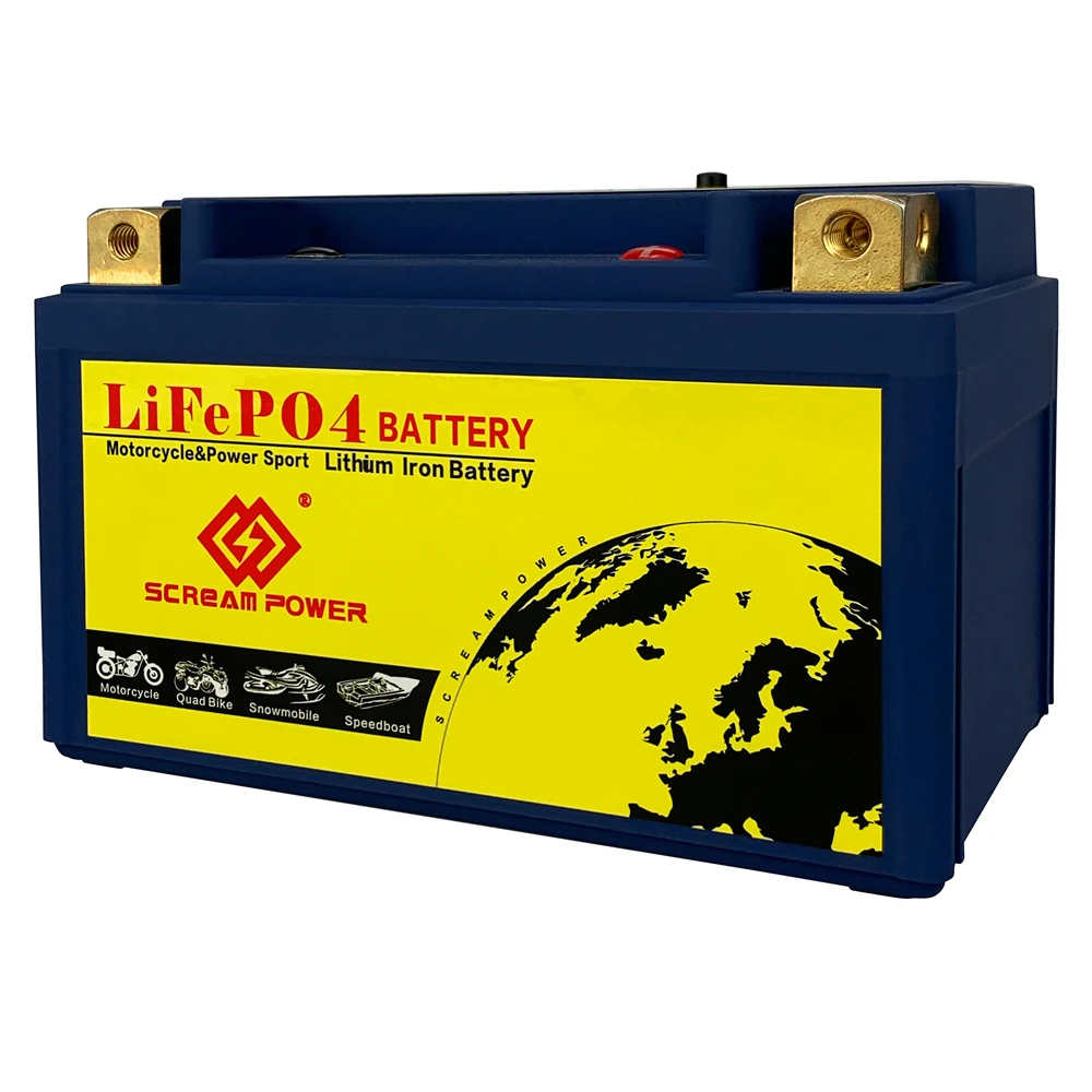 

10S 6Ah 420A LiFePO4 Lithium Motorcycle Battery with Built-in BMS Rechargeable Battery for ATV,UTV, Tractor, Generator,Scooter