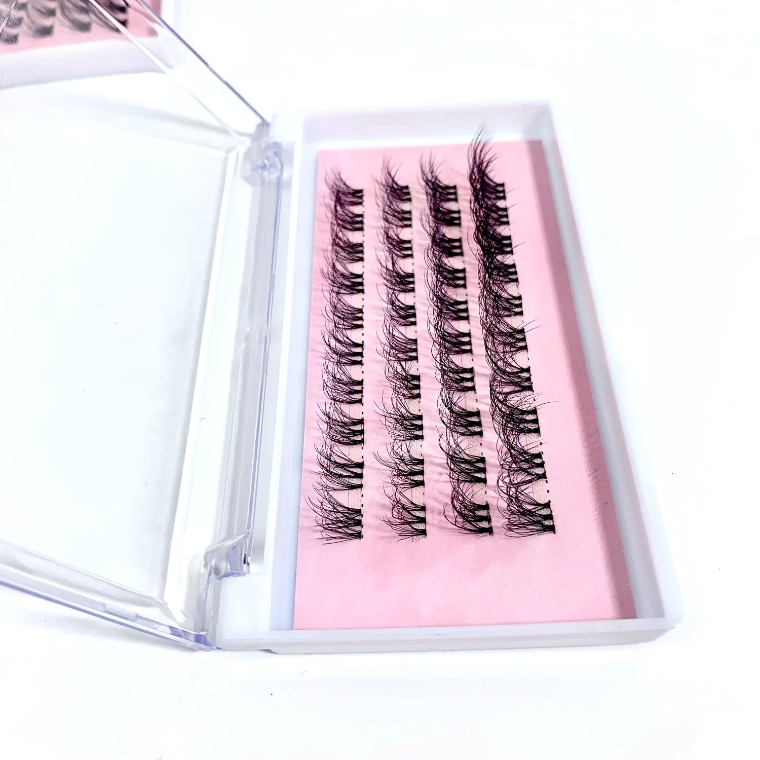 Lash Clusters D Curl Cluster Eyelash Extensions 10-16mm Mixed 40 Pcs Lash Extension Clusters Black Super Thin Band Cluster Lash