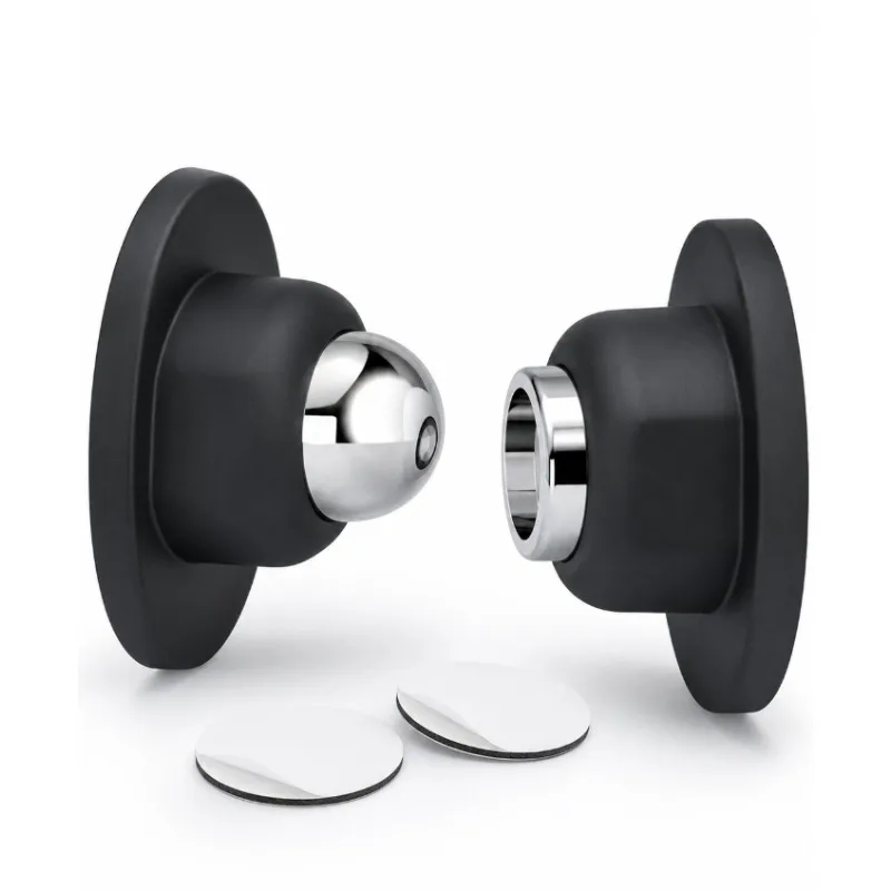 1PCS Self Adhesive Magnetic Door Stop No Drilling Easy Install Wall Floor Universal Short Design Strong Hold Keep Door Open