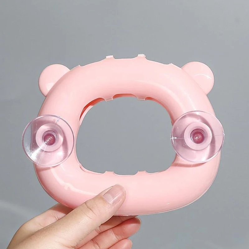 

New Sale Creative Suction Cup Toothbrush Holder Wall Mounted 3 Slots Toothbrush Rack Punch-Free Wall Shelves Hooks