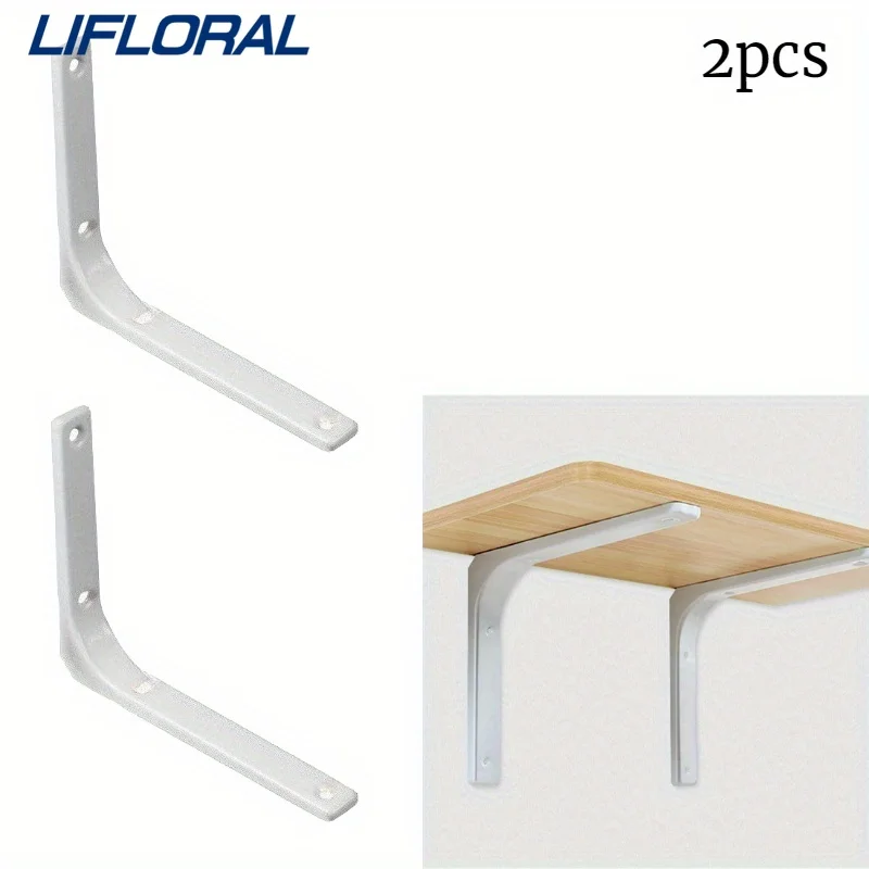 

2 шт. плавающие кронштейны для полок, L-образный кронштейн для полок, сверхмощные утолщенные и расширенные скрытые угловые кронштейны