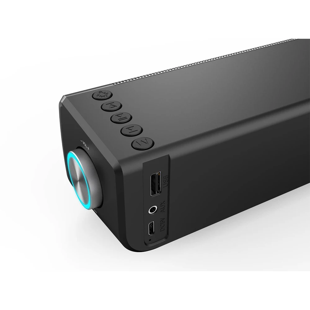 4D Computer Wired Loudspeaker  5.0 Bar Stereo Mini  Soundbar Speaker for Macbook Laptop Notebook PC view 4