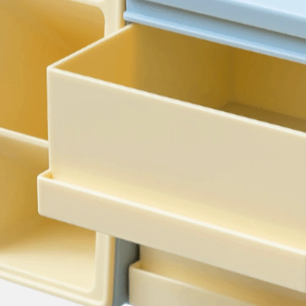 حامل أقلام مائل بسعة كبيرة مع درج تشطيب الرف مكتب صندوق تخزين الأدوات المكتبية منظم مكتب الدوبامين #1