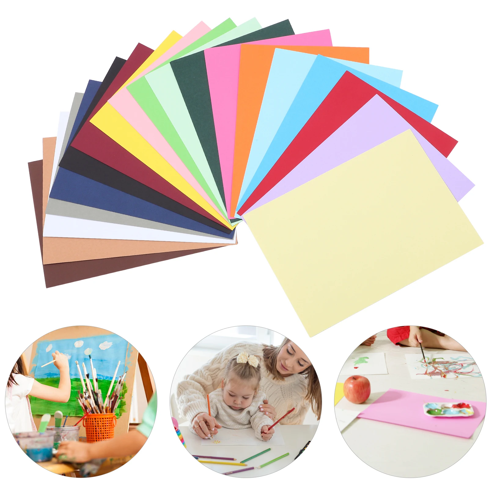 100 листов, 230 г, бумага, картонная бумага, смешанная, 20 цветов, детская живопись, ремесло, оригами, материалы для печати «сделай сам»