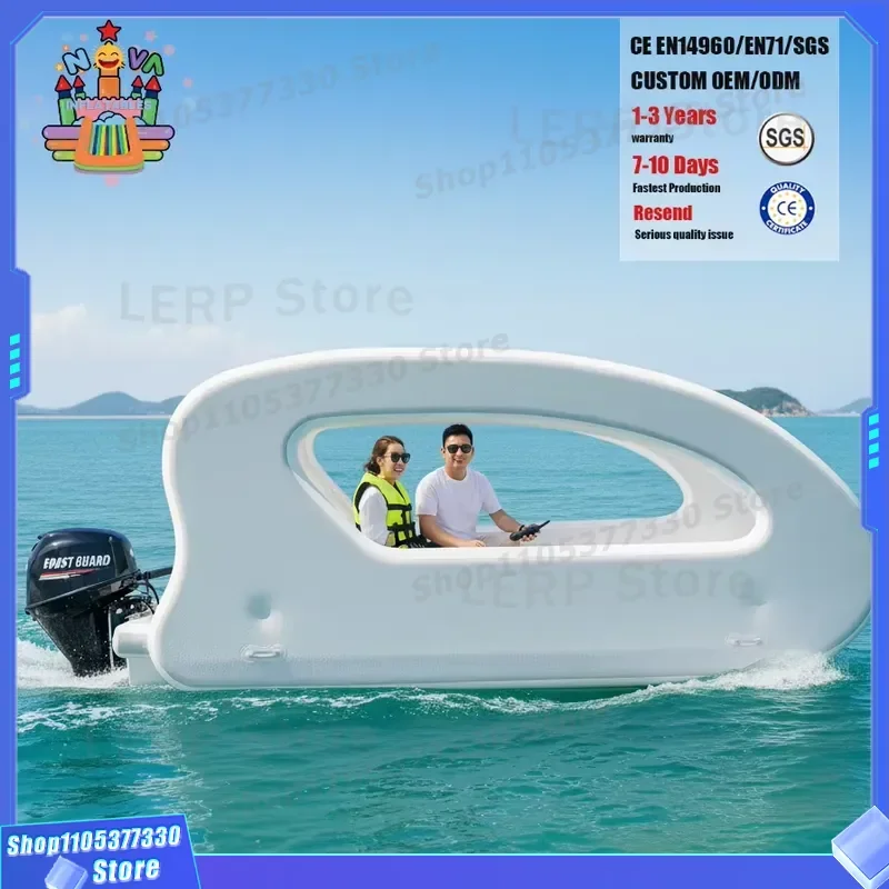 Luxury Inflatable Catamaran Yacht with Engine Sports Pontoon Boat Water House NOVA Factory Direct Price Manufacturing Quality