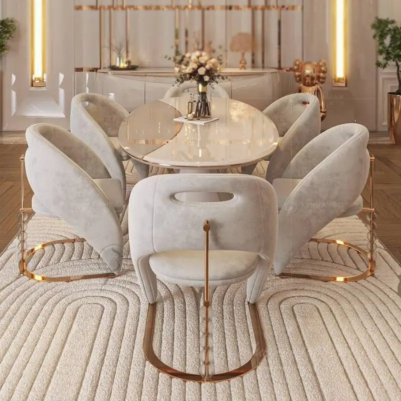 Cushion Modern Dining Chairs Luxury Stylish Conference Accent Dining Chair Office Throne Sillas Para Comedor Furniture
