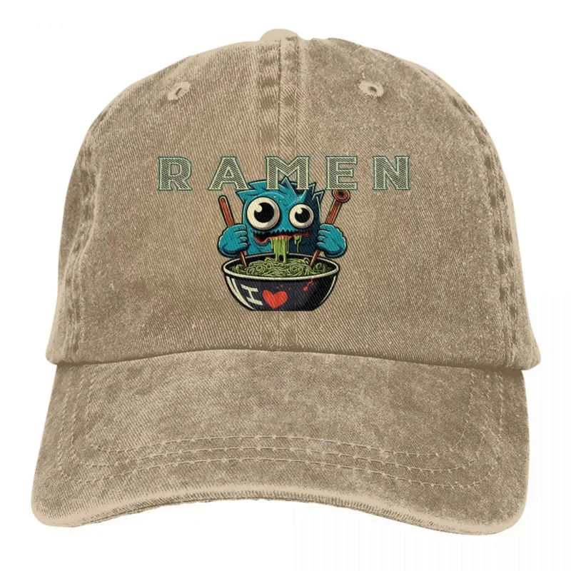 Noodle Nosh Baseball Caps Peaked Cap Rage Comic Sun Shade Hats for Men