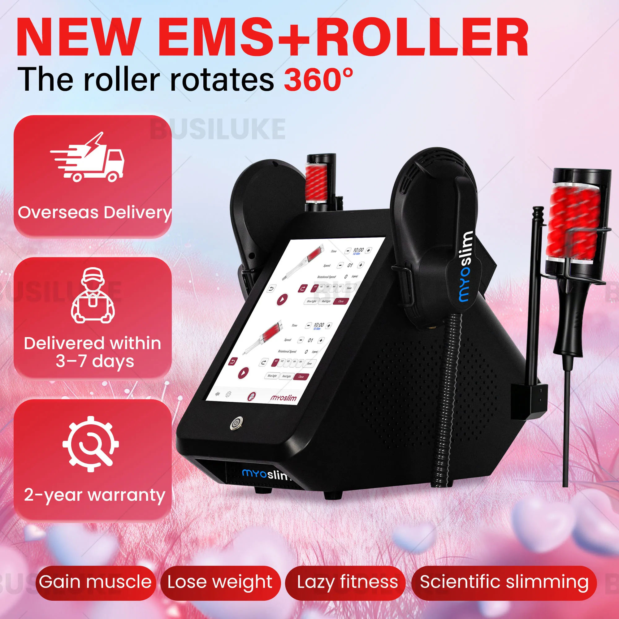 EMS Body Sculpt Machine Rolling Massage Fat Burner Body Care Muscle Stimulation Electromagnetic Device SPA Slimming Massager Pro