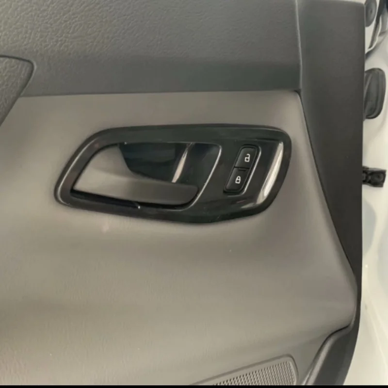 2017-2022 Ford Transit V362 ABS carbon fiber inner handle glass switch shift frame interior modification view 4
