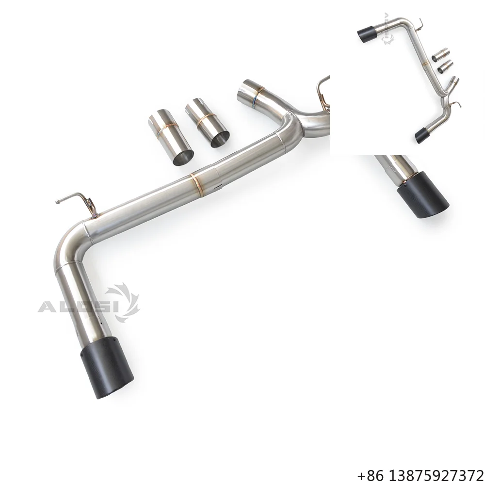 

SS304 Cat-Back Exhaust for 435i 440i F32 F33 F36 2.0T 2013-2019 Tailpipe System Smooth Finish OEM Compatible Street Legal
