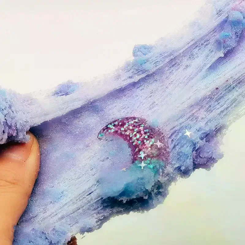 ชุดของเล่นดินน้ำมันสี 60 มล. ลายเกล็ดหิมะ 1 ชุด สำหรับบีบคลายเครียด เล่นเกมส์ ของเล่นสไลม์ ชุดดินน้ำมันเนื้อผิวสัมผัสนุ่ม ไม่ติดตะกอน